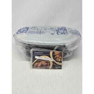 NOS VINTAGE TUPPERWARE OVEN WORKS ULTRA PLUS BLACK 3 QT CASSEROLE LID RECIPES